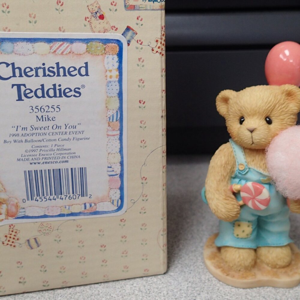 Cherished Teddies Mike "I'm Sweet on You" 19098 Adoption Center Event Figurine
